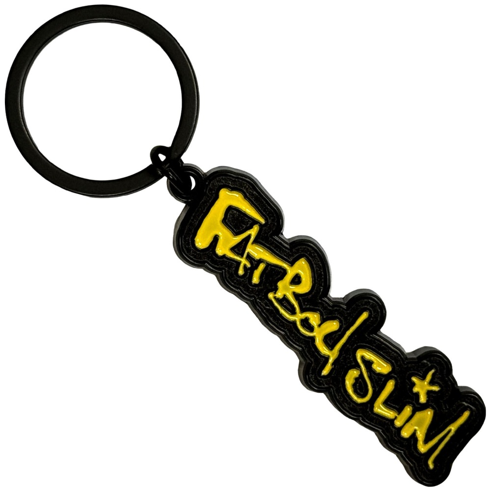 Fatboy Slim - Logo Keychain - Black/Yellow